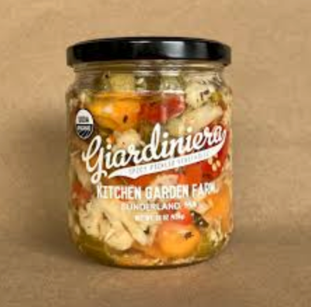 GIARDINIERA, Spicy Pickled Vegetables, Kitchen Garden Farm, 19.6 oz