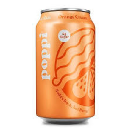 SODA, ORANGE CREAM, PREBIOTIC, LOW SUGAR, Olipop - 12 Oz Can (Incl 5c Deposit)