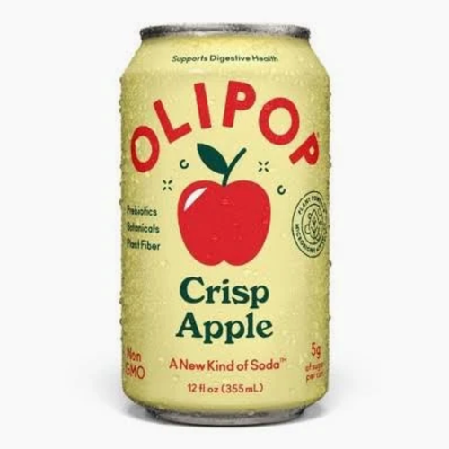 SODA, CRISP APPLE, PREBIOTIC, LOW SUGAR, Olipop - 12 oz (price includes can depsit)