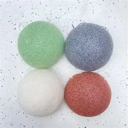 KONJAC FACIAL CLEANSING SPONGE, Bamboo Switch