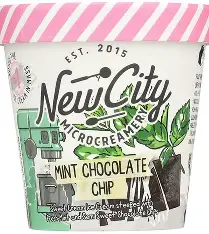 ICE CREAM, MINT CHOC CHIP, New City Microcreamery - 12oz
