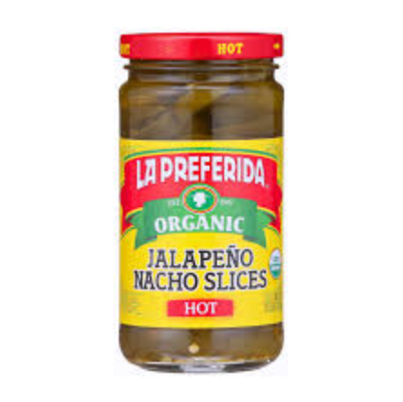 JALAPENOS, ORGANIC HOT NACHO SLICES, La Preferida - 11.5 oz