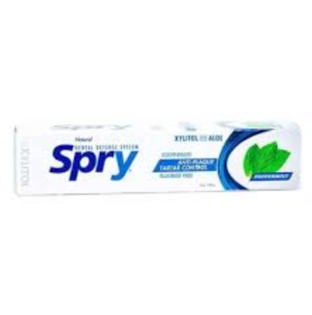 TOOTHPASTE, Fluoride Free, Xylitol and Aloe, Peppermint, 5 oz