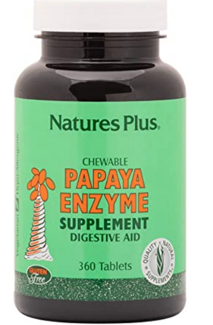 DIGESTIVE AID, PAPAYA ENZYME, Nature's Plus, 360 Chewable Tabs