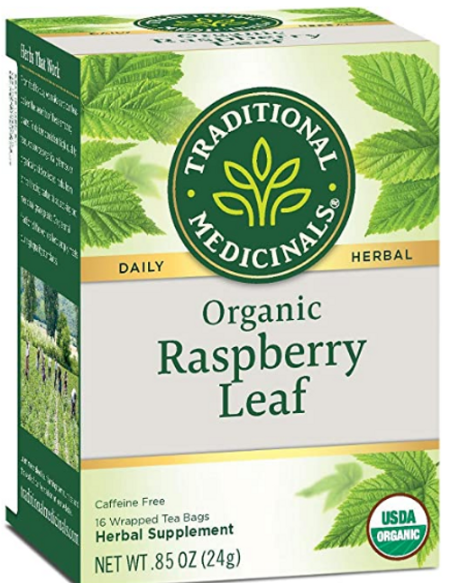 TEA, RASPBERRY LEAF, Organic, Traditional Medicinals, 16 tea bags