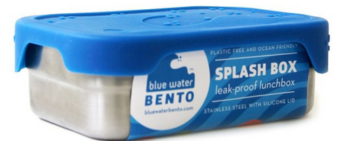 SPLASH BOX, LEAK PROOF SILICONE LID, Blue Water Bento - EACH