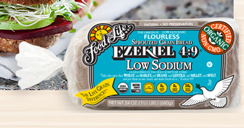EZEKIEL BREAD, LOW SODIUM, Food for Life - 24 oz