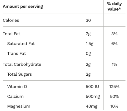 ADORA DARK CHOCOLATE W/CALCIUM, Organic - 30 count