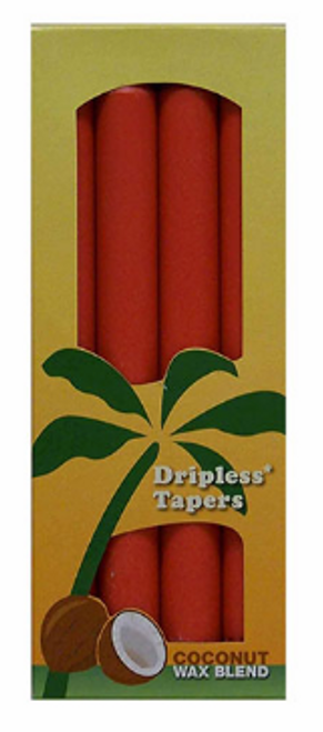 CANDLES, RED, Aloha Bay - Taper 4-pack