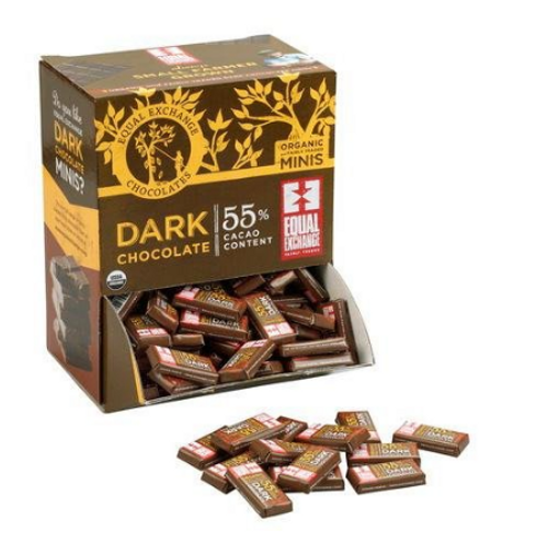 DARK CHOCOLATE MINIS, Equal Exchange, each (.16 OZ)