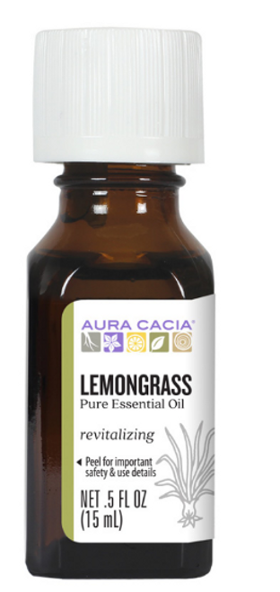 Essential Oil, LEMONGRASS, Aura Cacia,   .5 oz