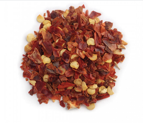 RED CHILI PEPPERS, CRUSHED, Organic, 2 oz