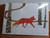 CARD, RED FOX IN SNOW, CARVE DESIGN