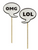 Silly Sticks - OMG/LOL, Maple Landmark - Each