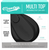 MASON JAR TOPS- REGULAR MULTI TOP REUSABLE FLIP CAP LID- BLACK- Each