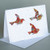 CARD, red trio (birds) Carve Designs