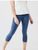 LEGGINGS, CAPRI, ORGANIC COTTON, Maggies - DARK BLUE  Size Large *SALE* Reg. $32