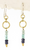 EARRINGS, BLUE SWAY, Fair-Trade Lunar Revolution