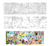 COLORING BOOK, FOLD-OUT WILD THINGS, eeboo -