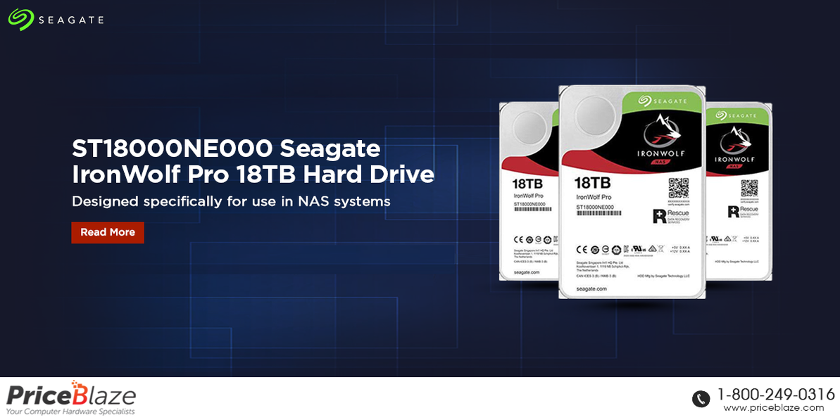ST18000NE000 Seagate IronWolf Pro NAS 18TB 7200RPM SATA Hard Drive
