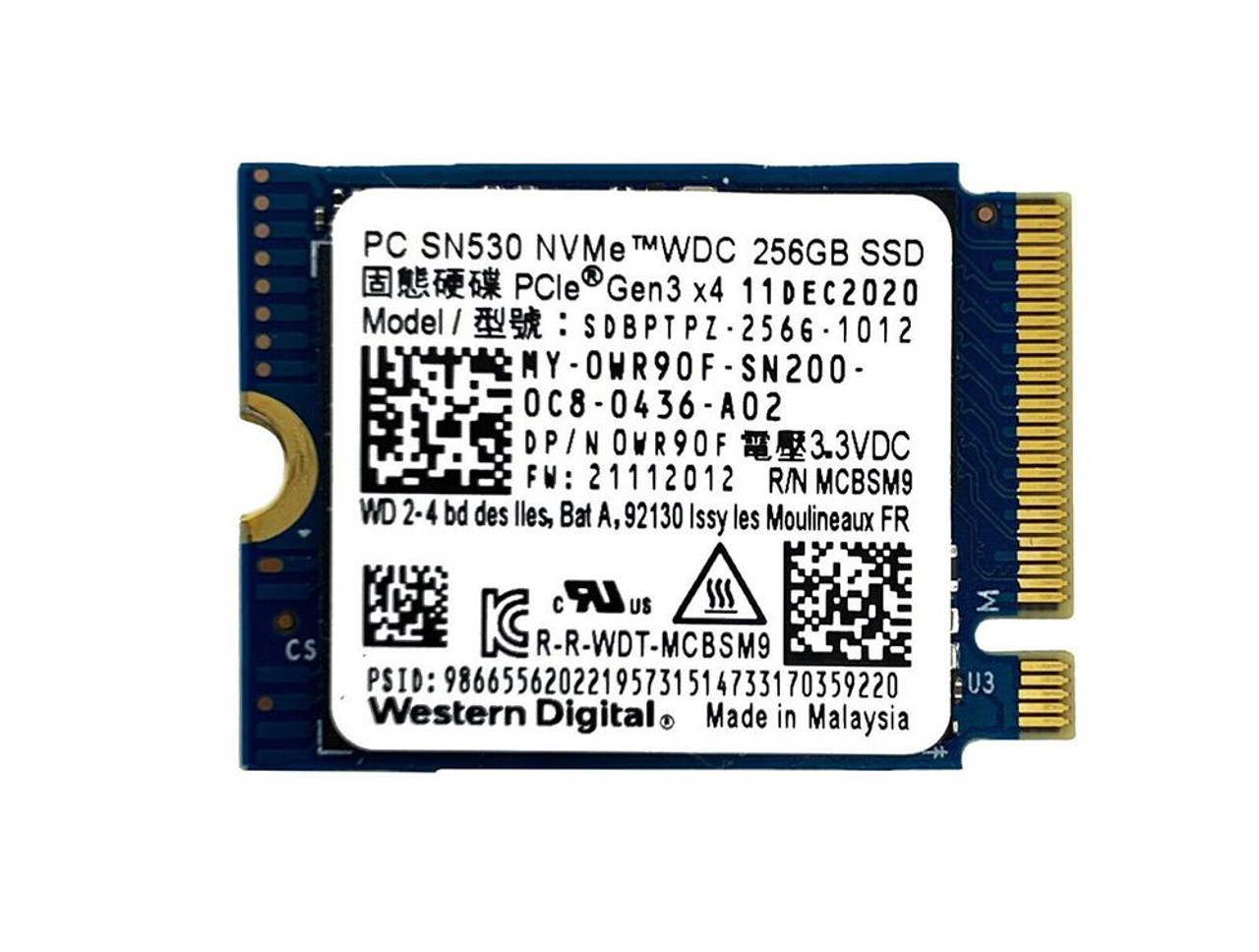 Western Digital PC SN530 NVMe 256GB M.2 2242 - 周辺機器