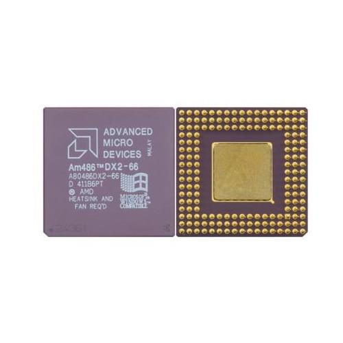 A80486DX2-66 AMD AM486 DX2-66 66MHz 168-Pin PGA Processor