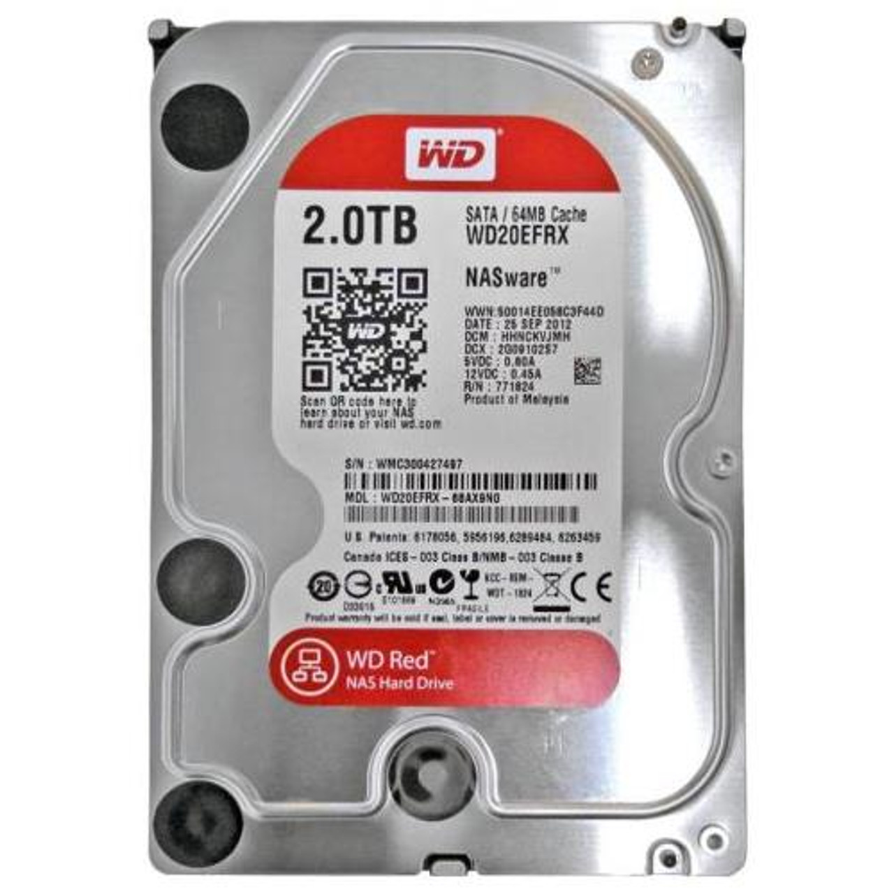 WD20EFRX-68AX9N0 Digital 6.0 Gbps 2TB Hard Drive