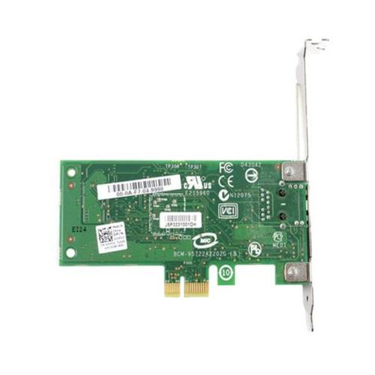 D765K Dell Broadcom 5722 Single-Port 1Gbps Gigabit Ethernet Low Profile  Network Interface Card