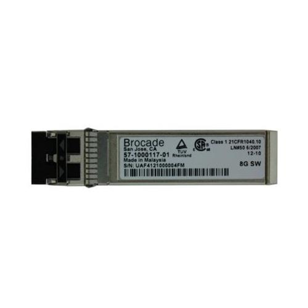 57-1000117-01 Brocade 8Gbps Multi-mode Fiber 300m 850nm Fibre Channel  Duplex LC Connector SFP+ Transceiver Module