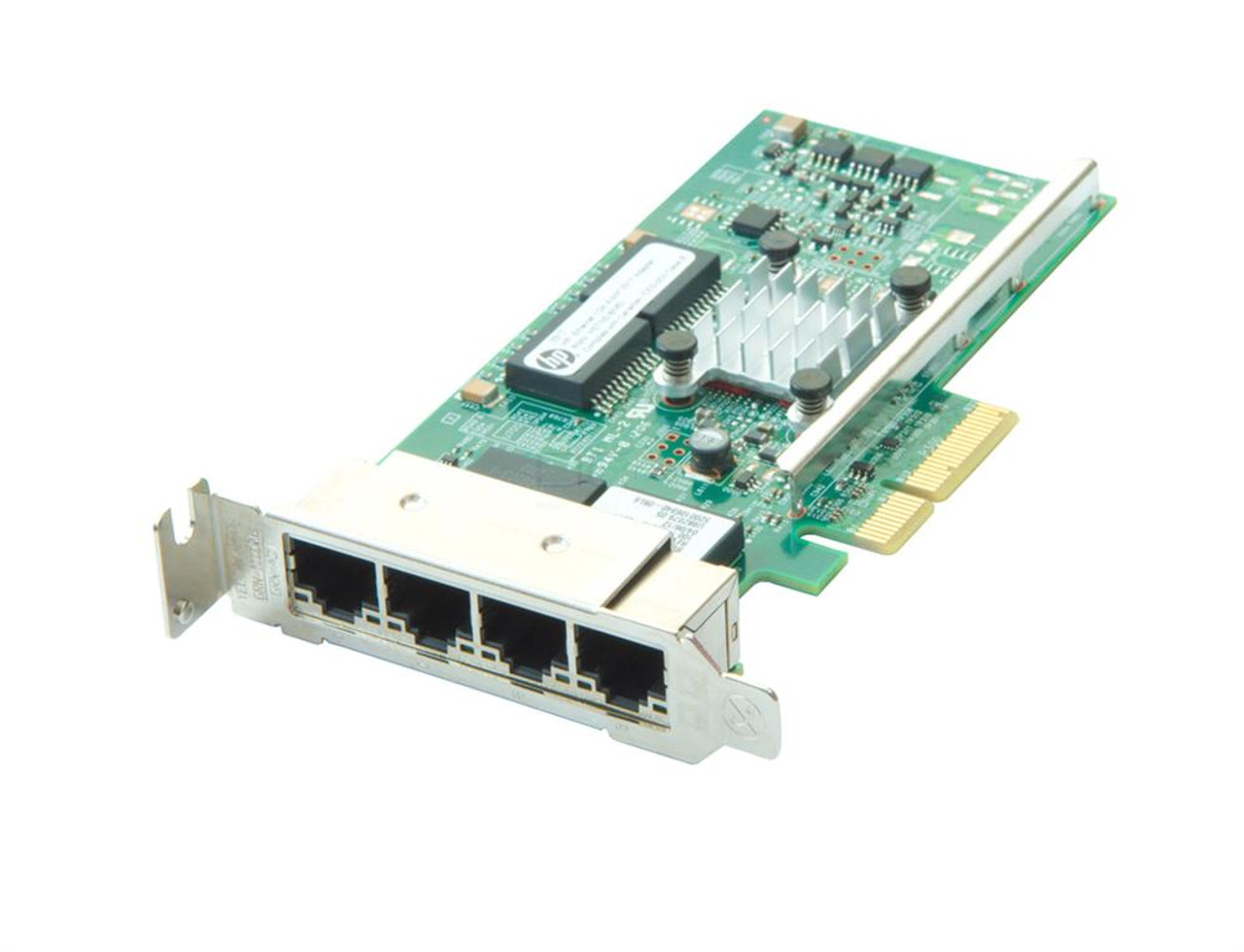 649871-001 HP 331T Quad-Ports RJ-45 1Gbps 10Base-T/100Base-TX/1000Base-T  Gigabit Ethernet PCI Express 2.0 x4 Network Adapter
