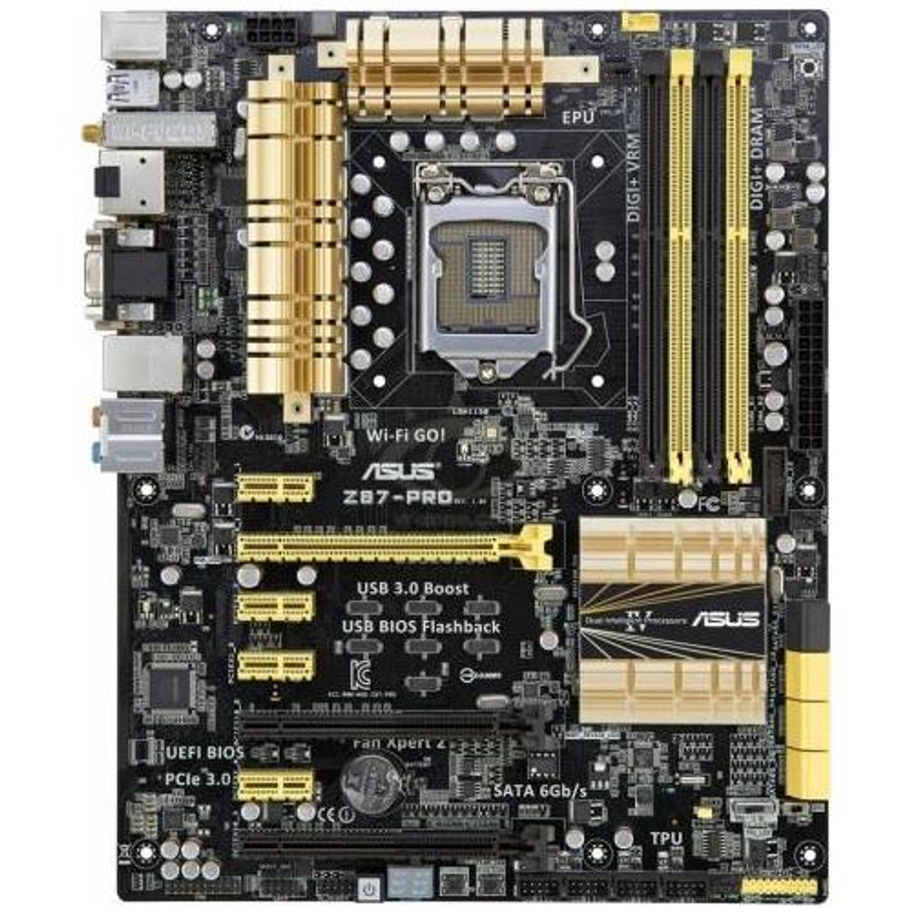 Z87-PRO ASUS Socket LGA 1150 Intel Z87 Chipset 4th Generation Core i7 / i5  / i3 / Pentium / Celeron Processors Support DDR3 4x DIMM 6x SATA 6.0Gb/s AT