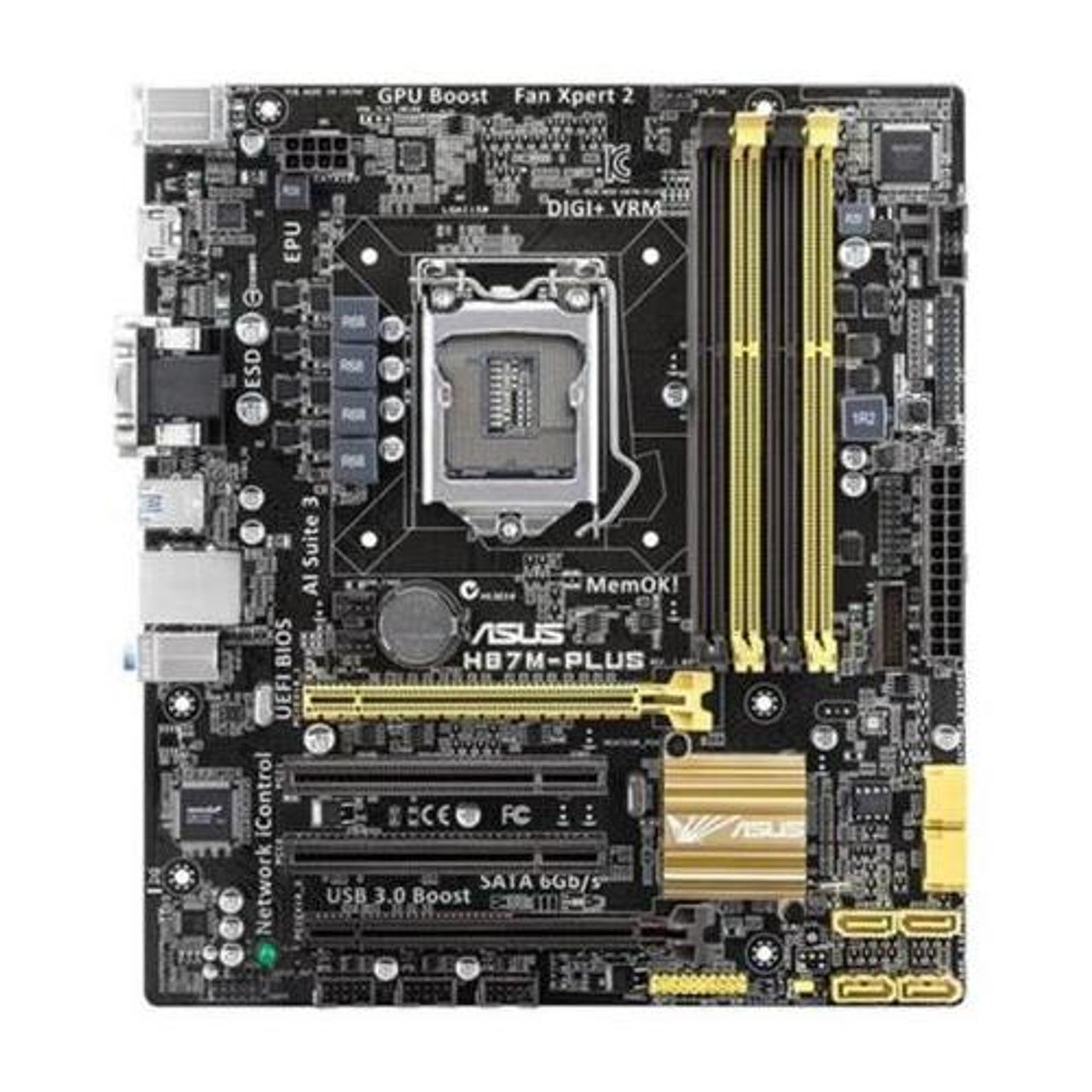 H87M-PLUS/CSM ASUS Socket Intel H87 Motherboard (Refurbished)