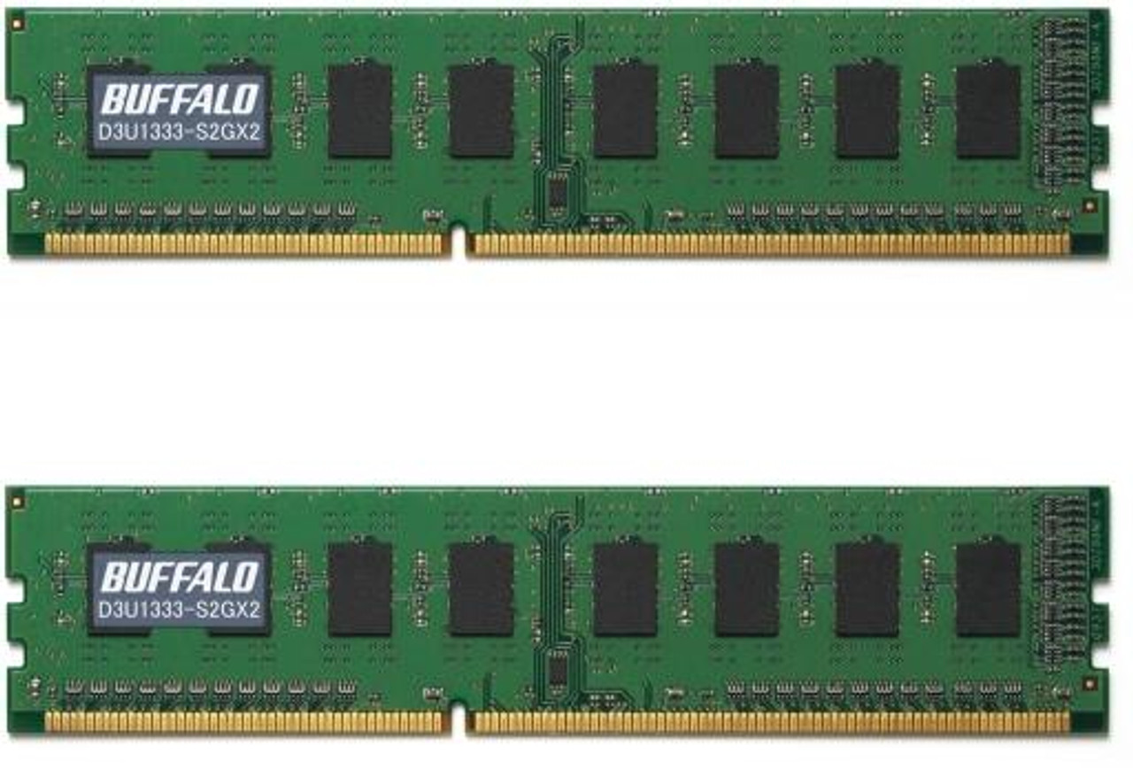 希少希少Buffalo D3U1333-S2GX2互換品 PC3-10600（DDR3-1333）対応 240Pin DIMM DDR3 SDRAM  メモリー