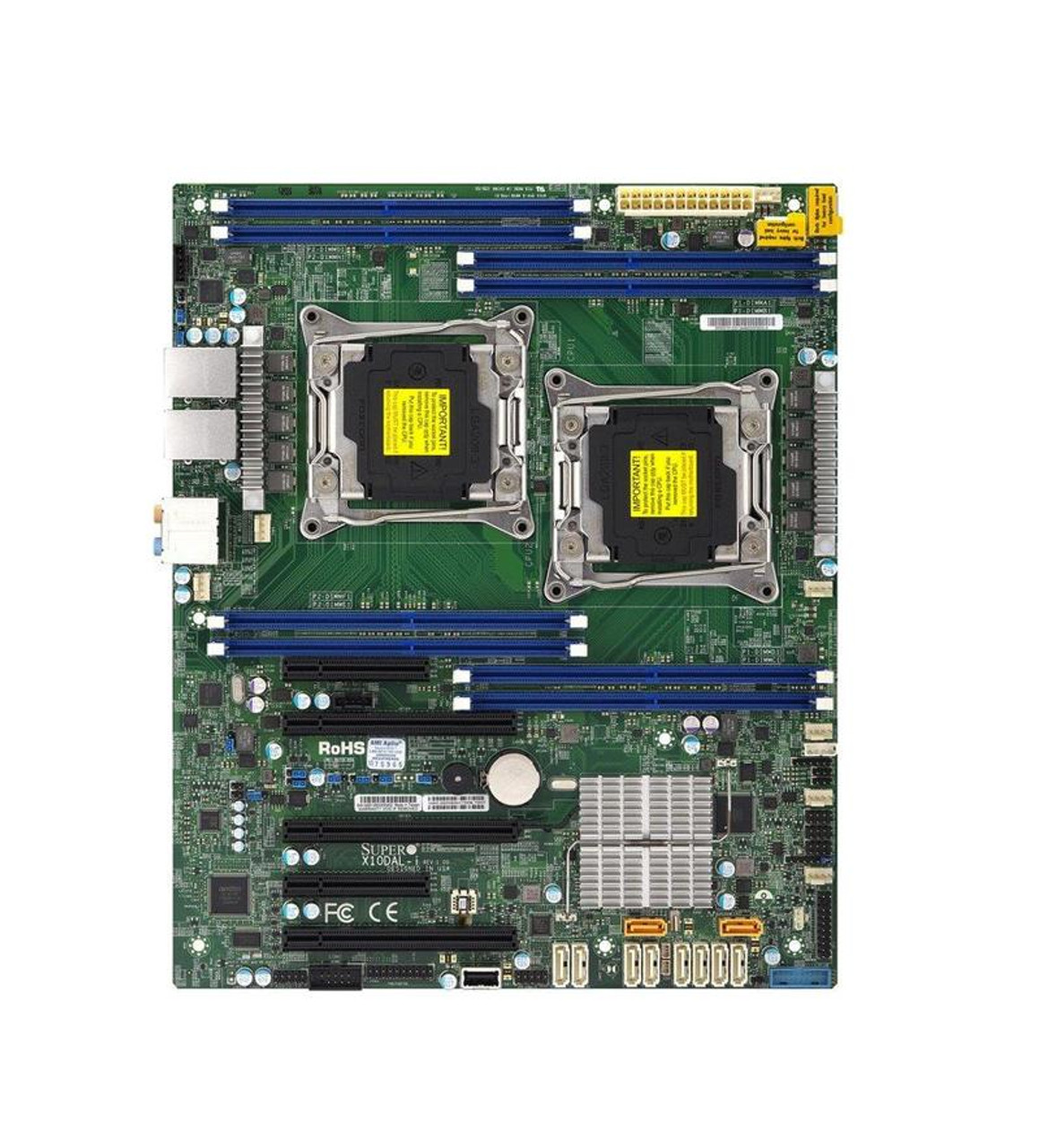 X10DAL-i SuperMicro Dual Socket LGA 2011 Intel C612 Chipset Intel Xeon  E5-2600 v4/v3 Series Processors Support DDR4 8x DIMM 10x SATA3 6.0Gb/s ATX  Serv