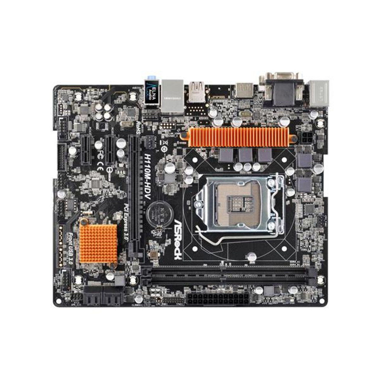 H110M-HDV ASRock Desktop Motherboard Intel H110 Chipset