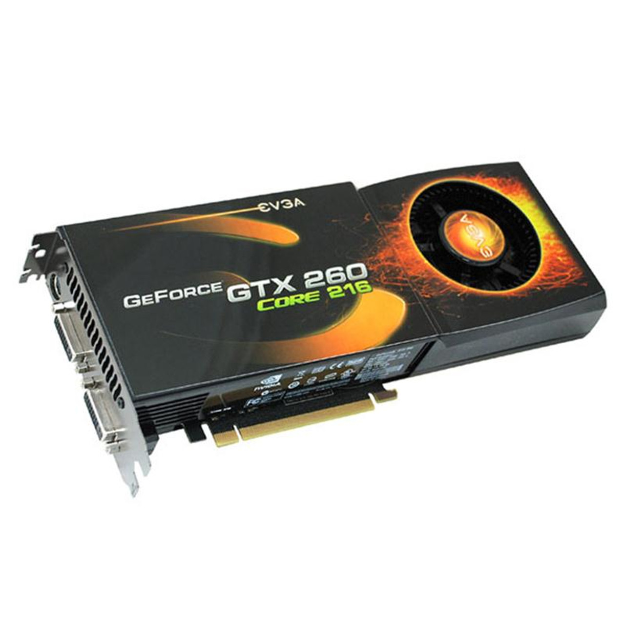 896 P3 1250 S3 EVGA GeForce GTX 260 Core 216 896MB 448 Bit DDR3 PCI Express 2.0 x16 Dual DVI HDMI HDTV out Video Graphics Card