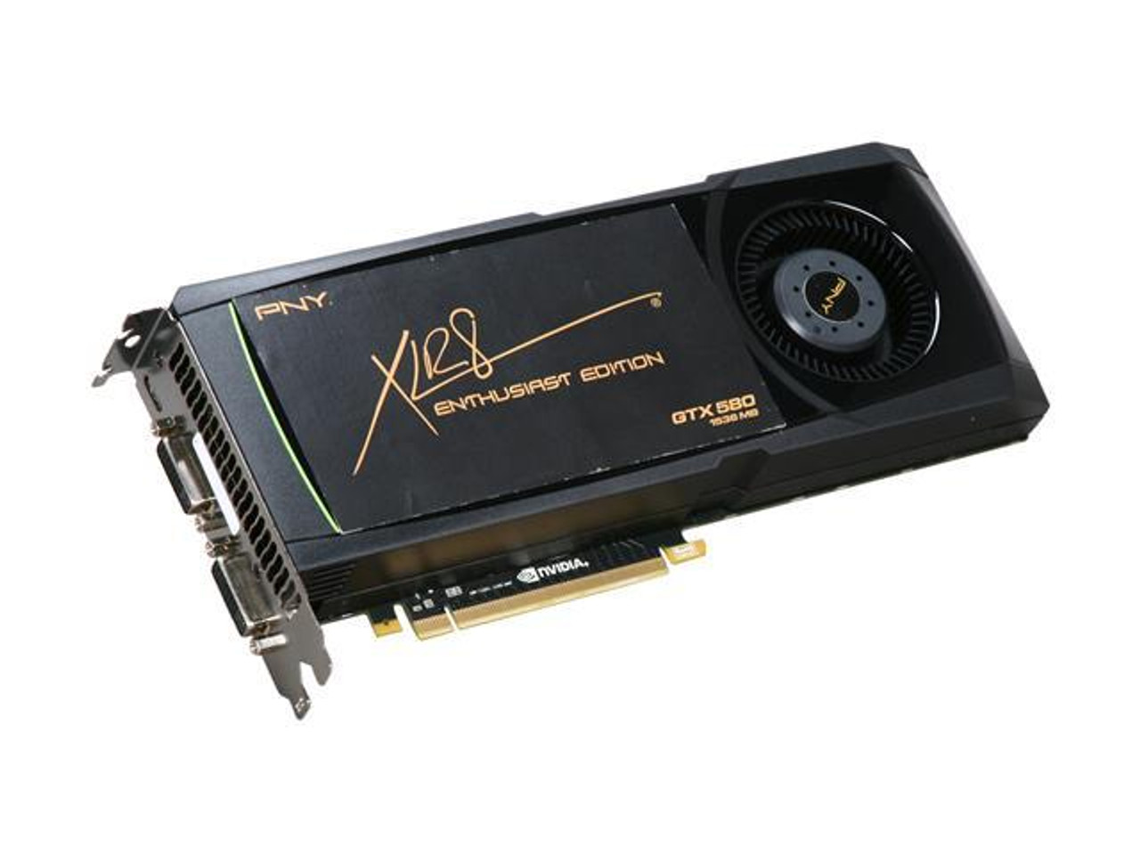 VCGGTX580XPB CG PNY GeForce GTX 580 Commercial Series 1536MB 384 Bit GDDR5 PCI Express 2.0 x16 HDCP Ready SLI Support HDMi Dual DVI Video Graphics