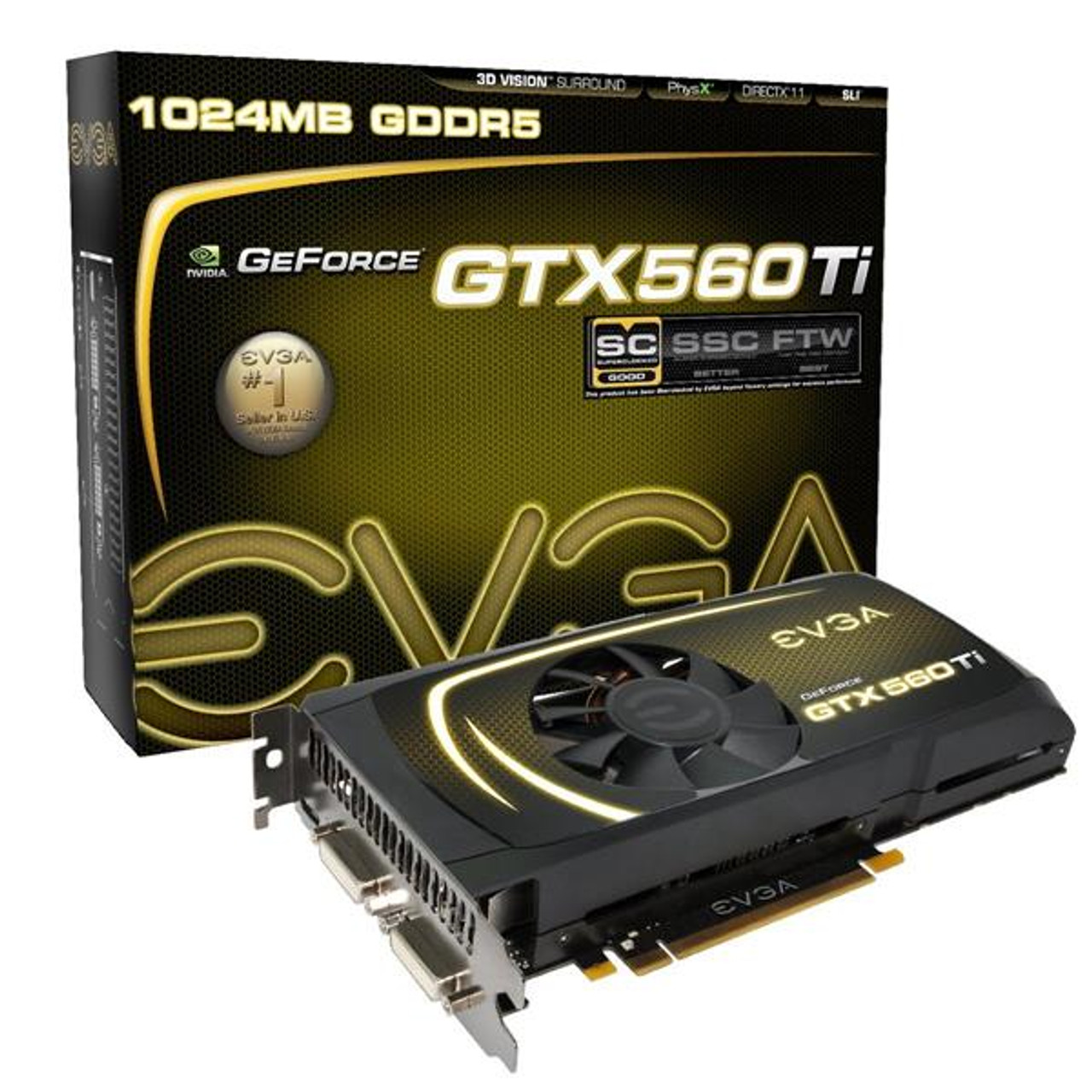 01G P3 1563 R1 EVGA GeForce GTX 560 Ti SuperClocked 1GB GDDR5