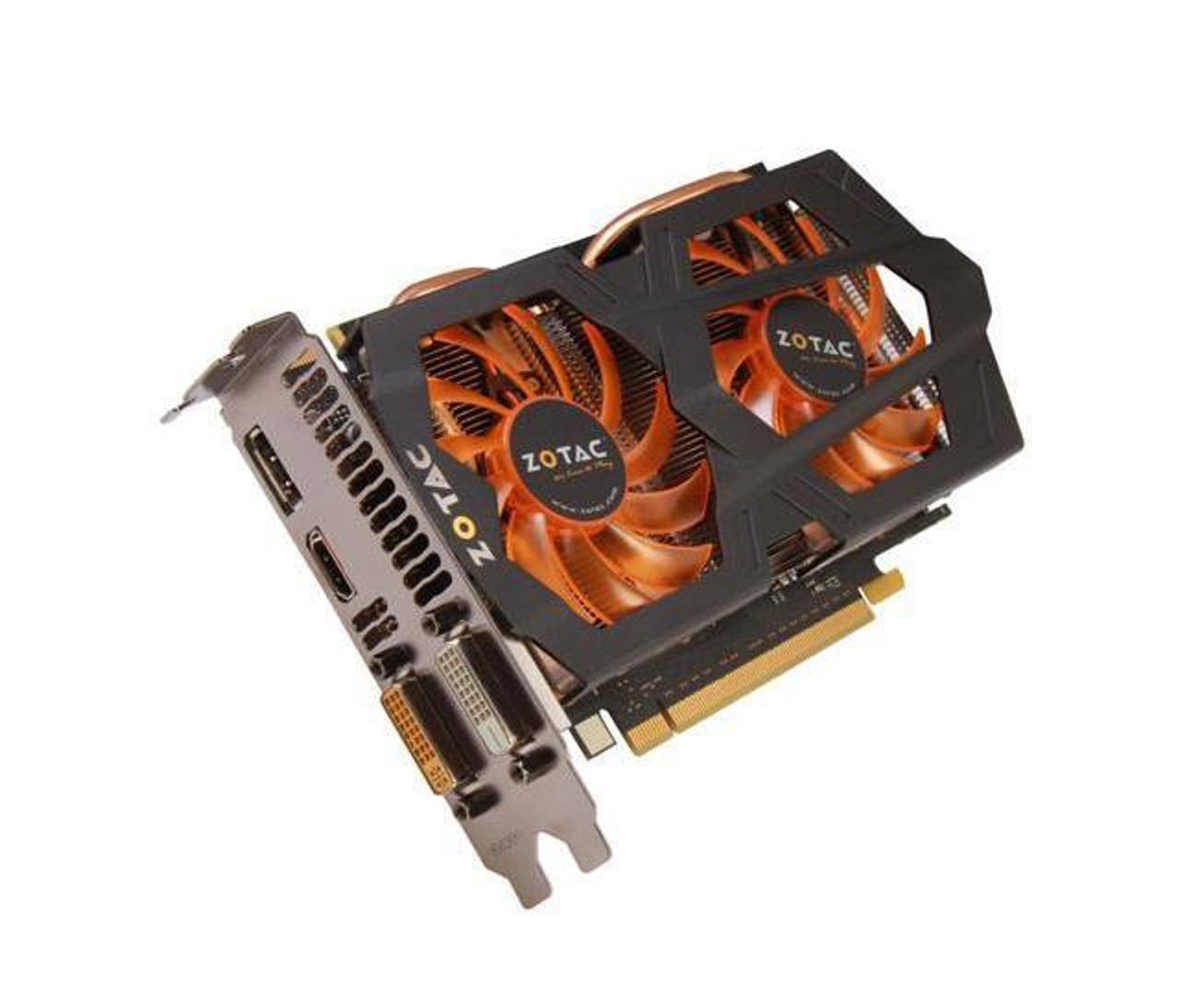 ZT 60901 10M Zotac GeForce GTX 660 Graphic Card 1059 MHz Core 2GB DDR5 SDRAM PCI Express 6008 MHz Memory Clock HDMI DisplayPort DVI