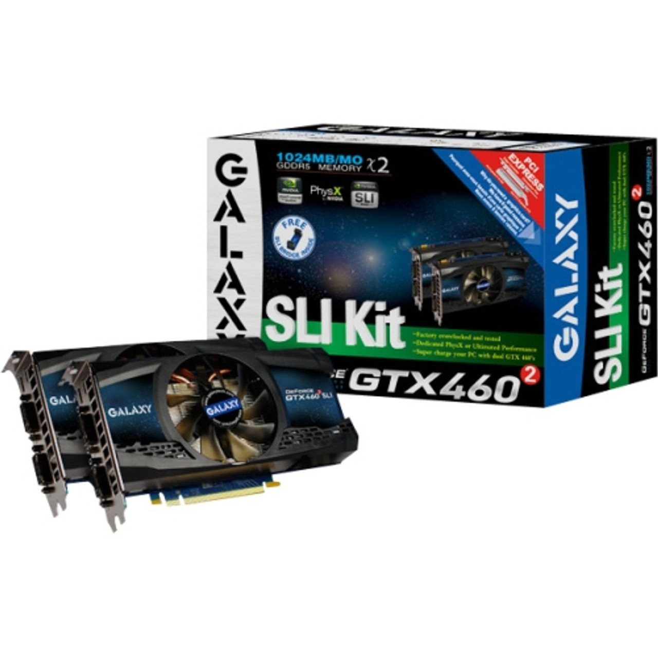 60XGH6HS3IMZ Galaxy GeForce 460 Graphic Card 700 MHz Core 1GB