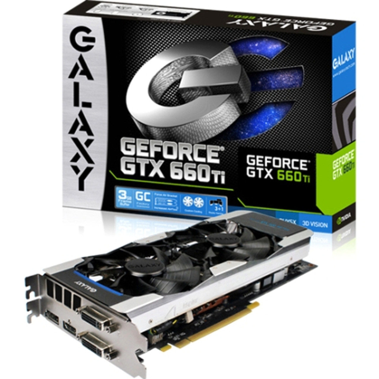 66NNH7DV6WXZ Galaxy GeForce GTX 660 Ti Graphic Card 1.01 GHz Core