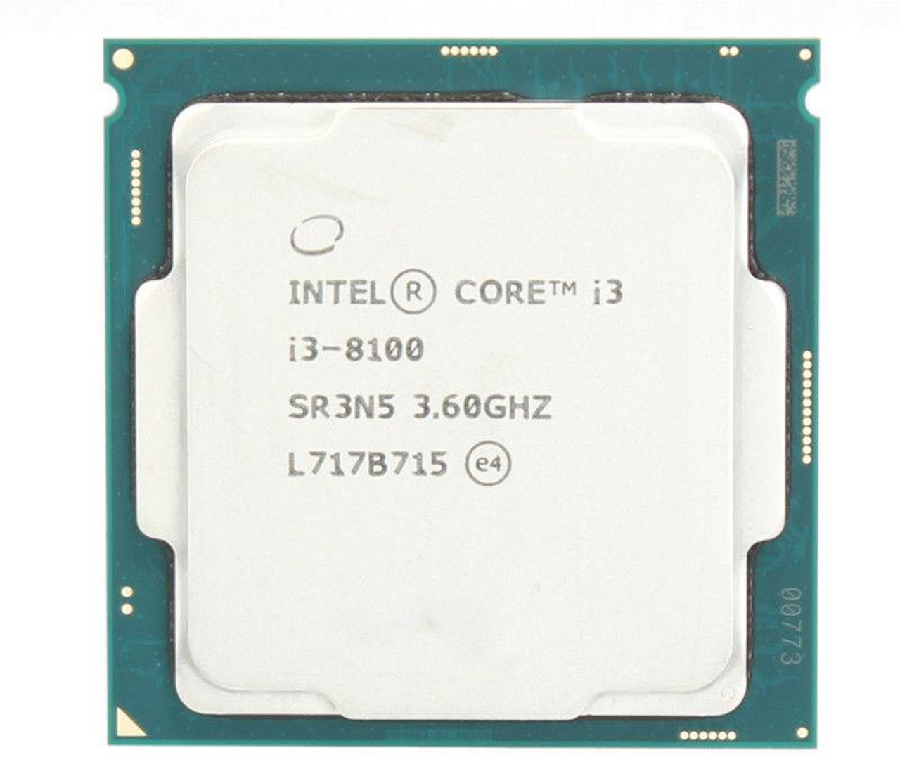 i3-8100 Intel Core i3 Desktop 3.60 GHz Processor Unboxed OEM