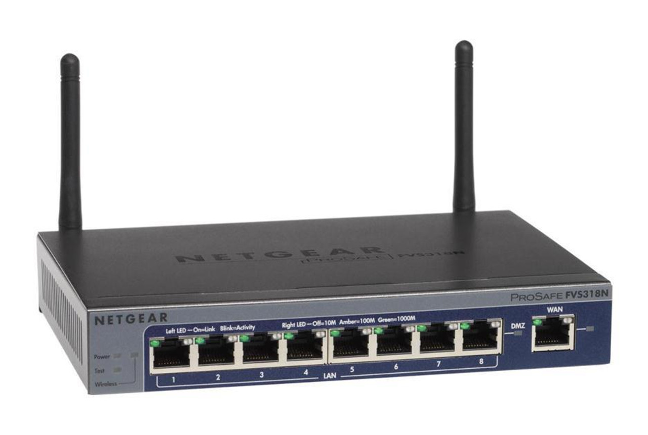 FVS318N-100EUS NetGear ProSafe VPN Firewall Router with 8-Port 10/100  Switch (Refurbished)