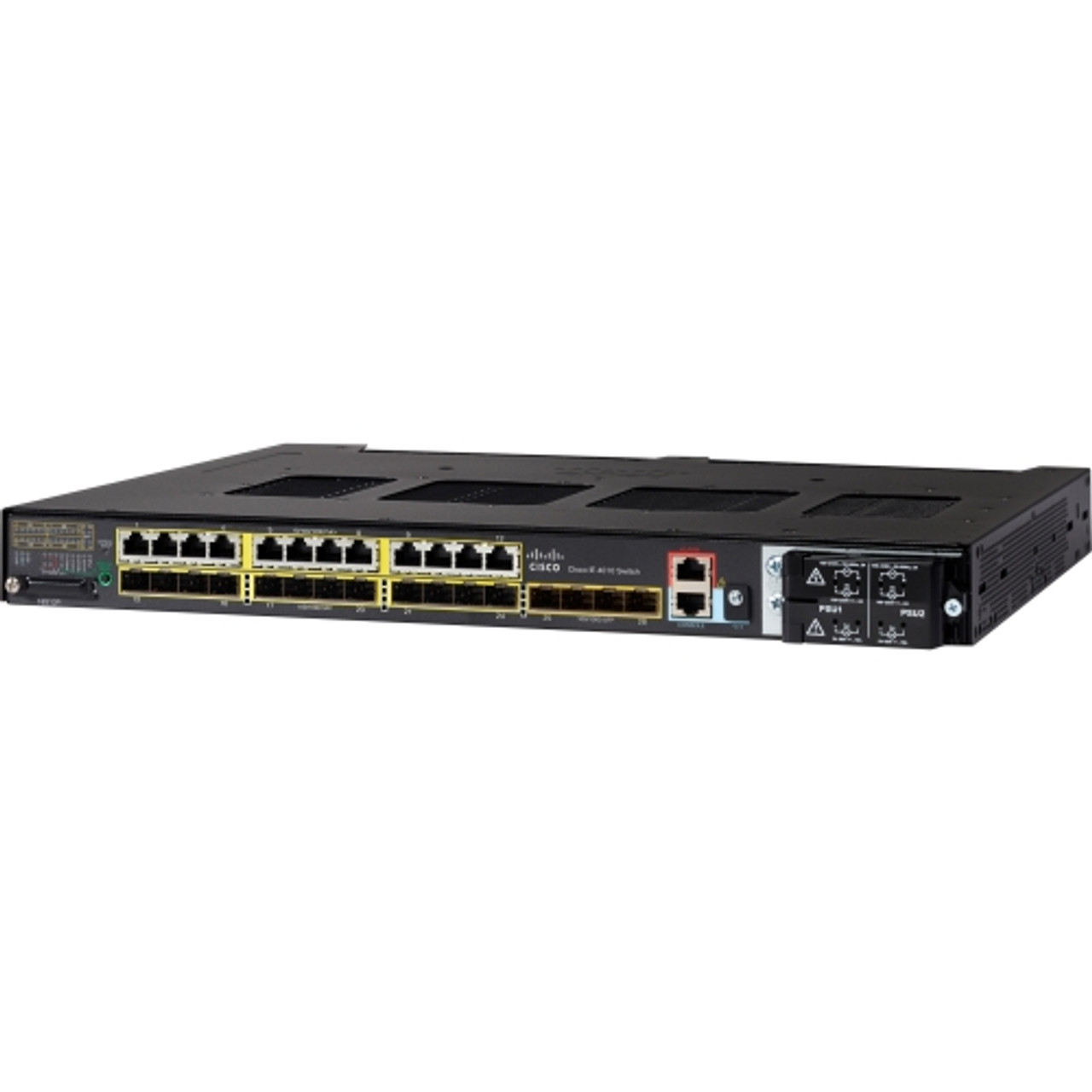 IE-4010-16S12P Cisco Ethernet Switch 12 Network 12 Expansion Slot 4 Uplink  Manageable Optical Fiber