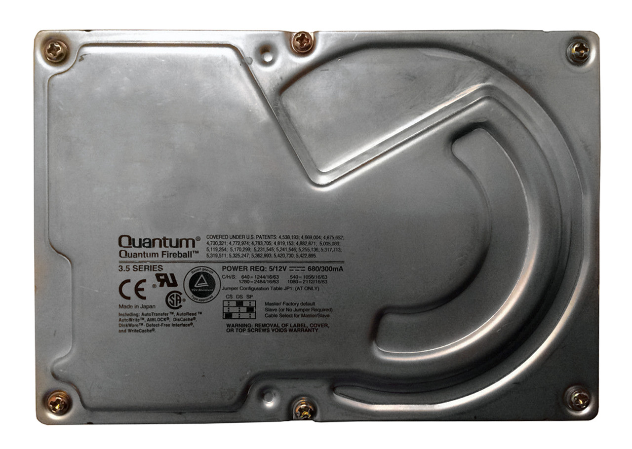 FB540S Quantum Fireball 544MB 5400RPM Fast SCSI 50-Pin 128KB Cache 3.5-inch  Internal Hard Drive