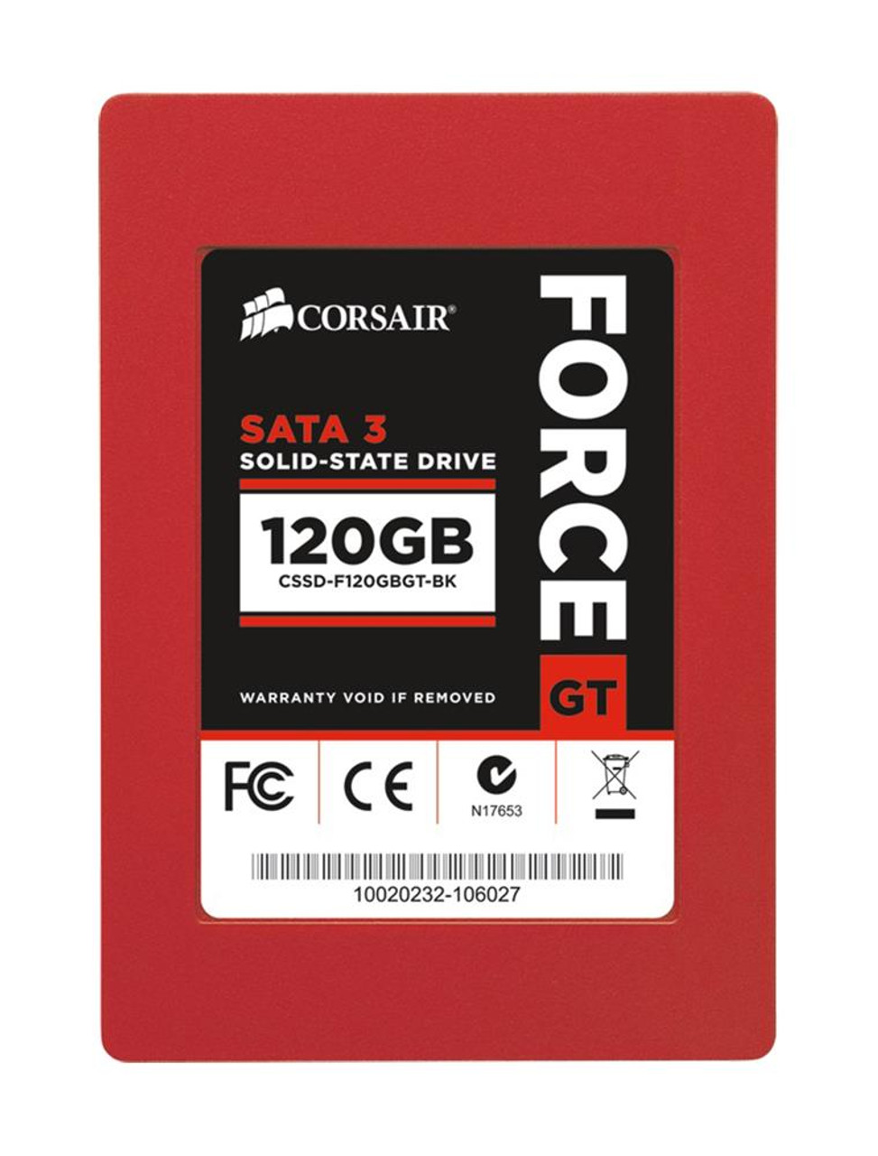 CSSD-F120GBGT-BK Corsair Force GT Series 120GB MLC SATA 6Gbps 2.5-inch  Internal Solid State Drive (SSD)