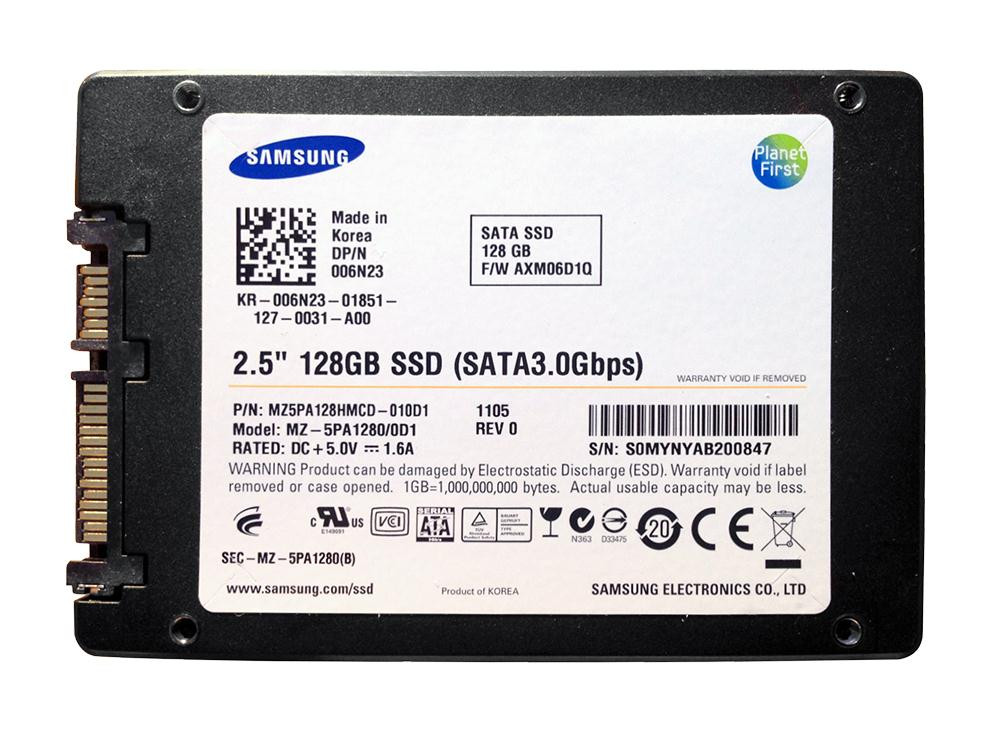 MZ5PA128HMCD Samsung SATA 3.0 Gbps 128GB Solid State Drive