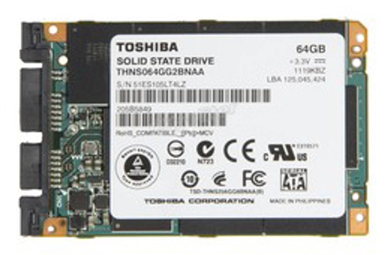 THNSNC064GMDJ Toshiba 64GB SATA 3Gbps Internal Solid State Drive