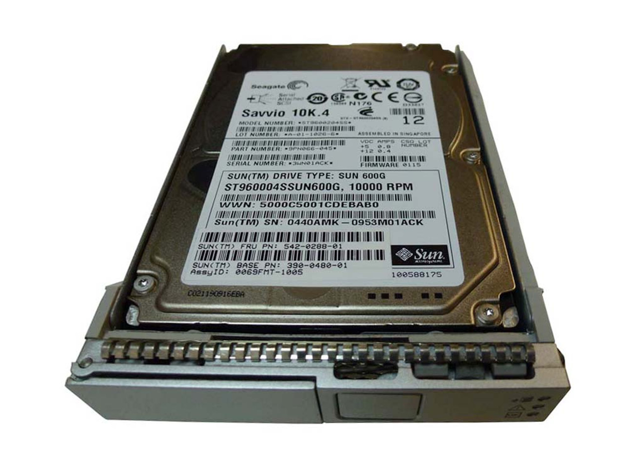 542-0288-01 Sun SAS 6.0 Gbps 600GB Hard Drive