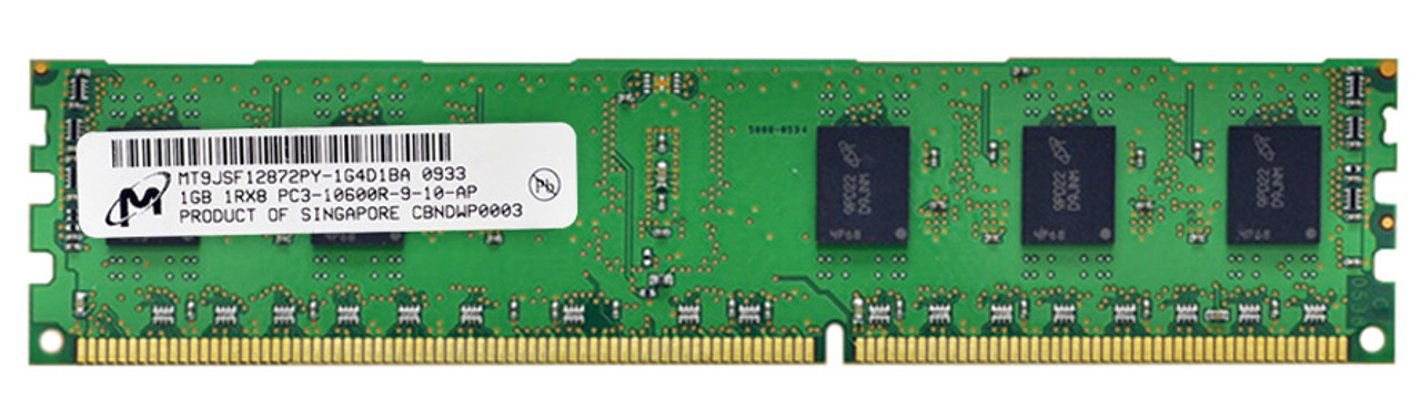 Mt9jsfpy 1g4d1ba Micron 1gb Pc3 Ddr3 1333mhz Ecc Registered Cl9 240 Pin Dimm Single Rank Mt9jsfpy 1g4d1ba Micron 1gb Pc3 Ddr3 1333mhz Ecc Registered Cl9 240 Pin Dimm Single Rank